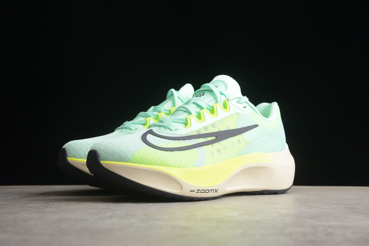 Nike Zoom Fly 5 Running Lightweight Racing Athletic Unisex Mint Green / Pale Yellow