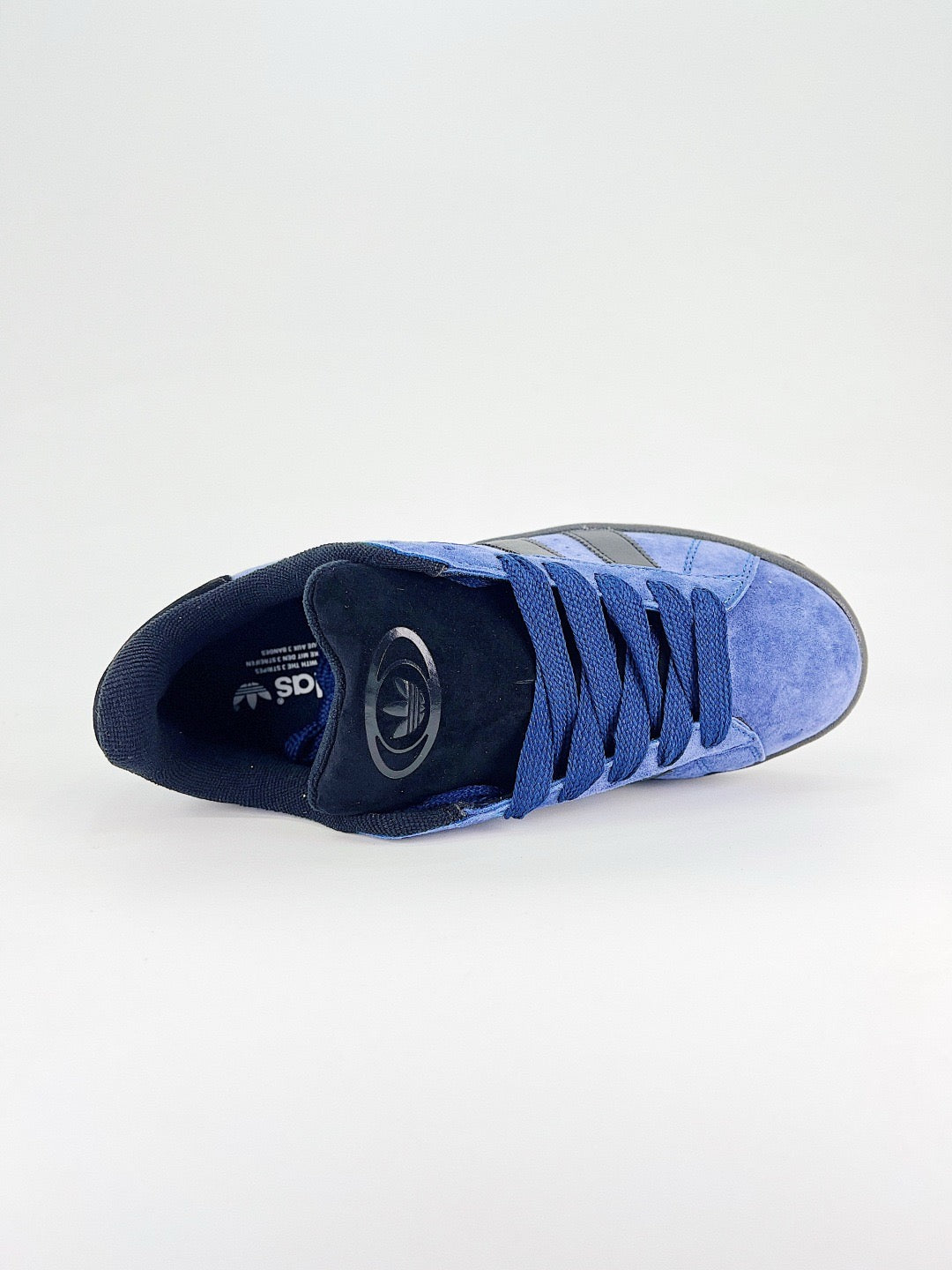 Adidas Campus 00s Unisex Sneakers Royal Blue Suede Black Stripes Black Sole