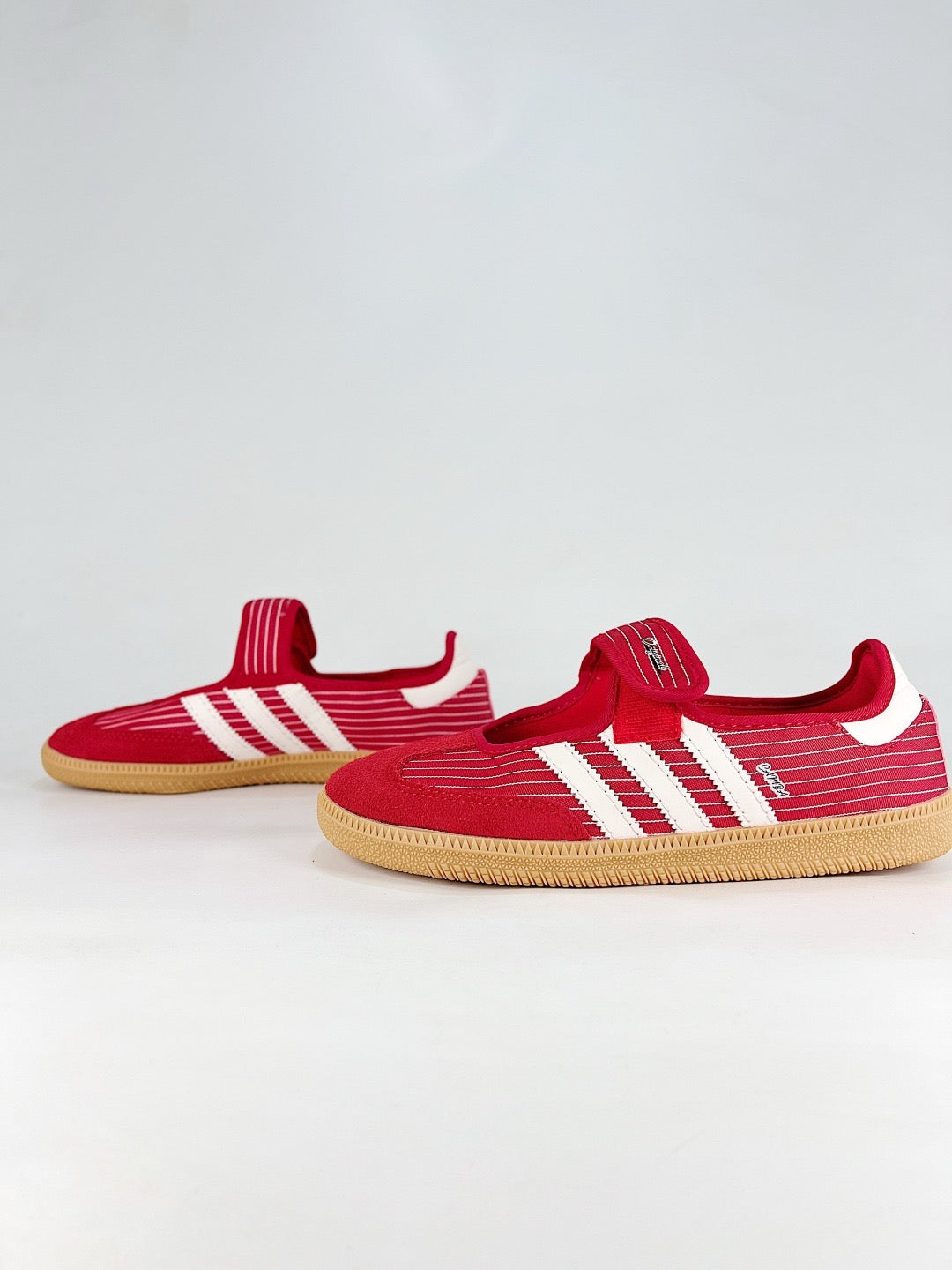 Adidas Samba Sneakers Men Women Red Velcro Casual Skate Shoes