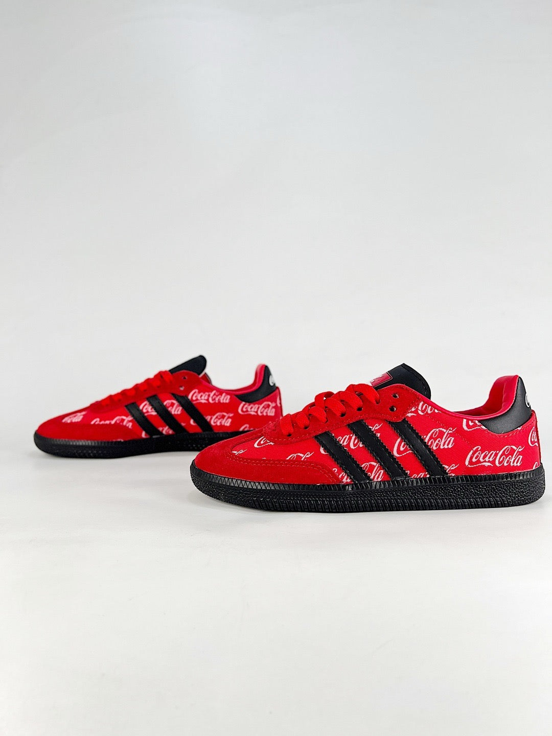 adidas Samba OG Coca-Cola Red Print Sneakers, Unisex Retro Casual Shoes