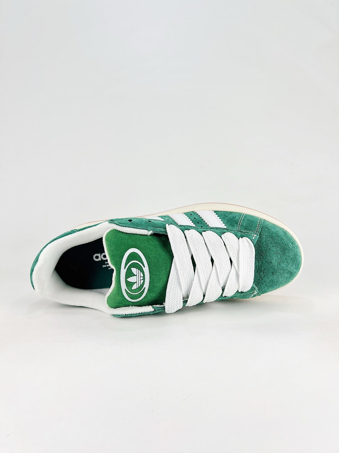 Adidas Campus Retro Suede Casual Skate Sneakers Unisex Dark Green White