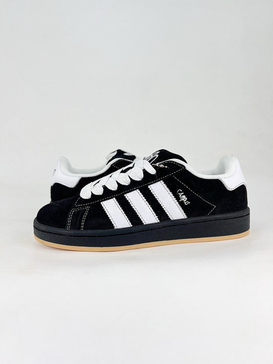 Adidas Campus 00s Retro Skate Shoes Black Suede Classic 3-Stripes Unisex