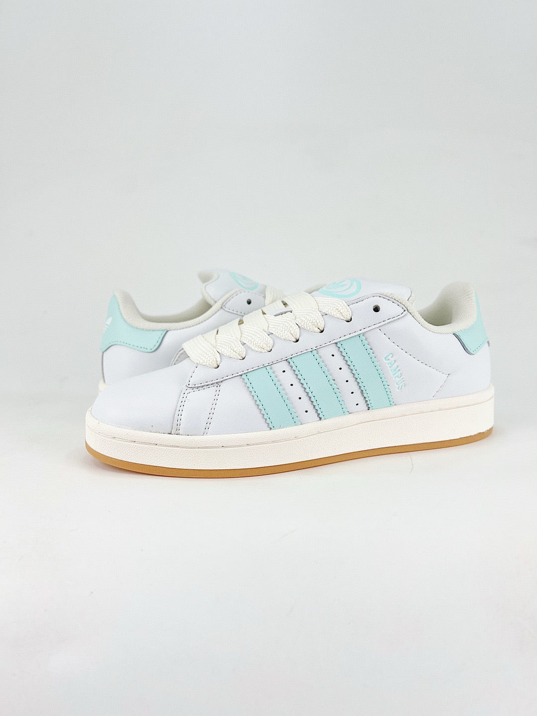 Adidas Campus 00s Unisex Sneakers Off White Mint Green Stripes Gum Sole