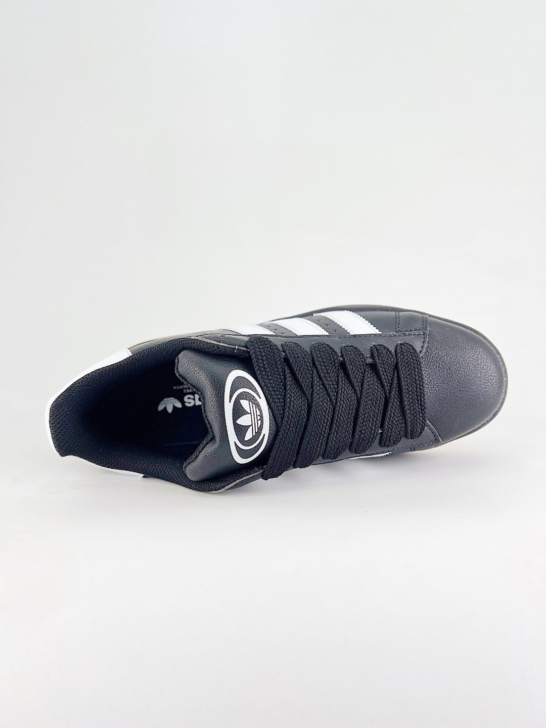 Adidas Campus 00s Unisex Sneakers Black Leather White Stripes Gum Sole