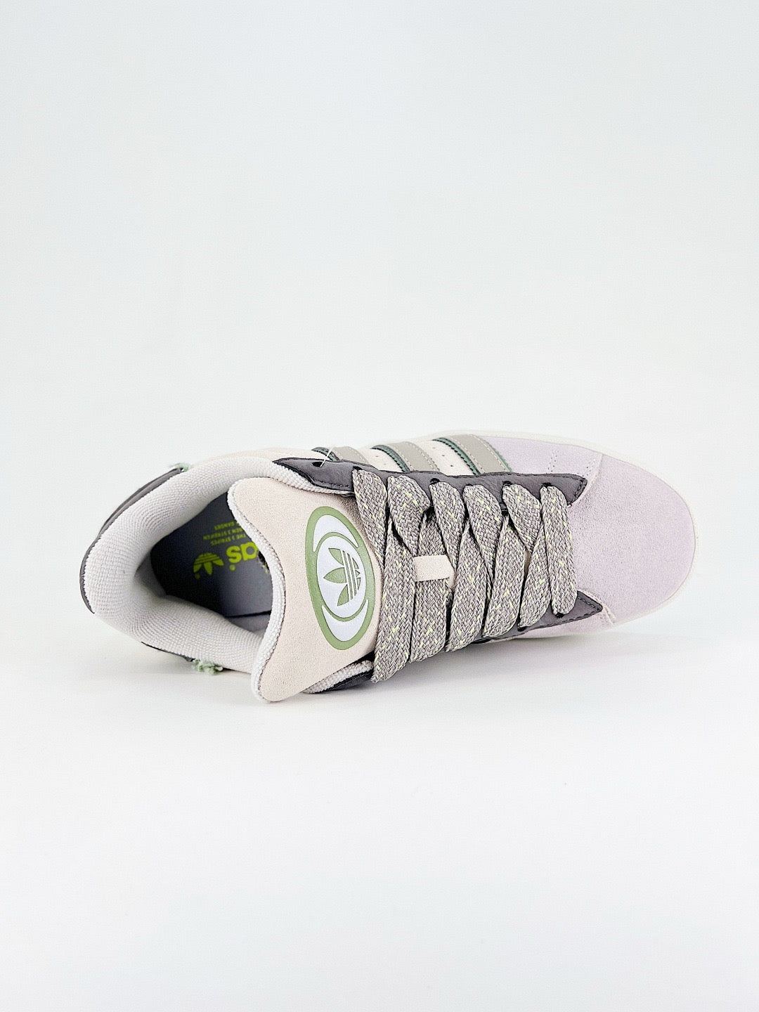 Adidas Campus 00s Unisex Sneakers Lavender Beige Suede Green Grey Stripes White Sole