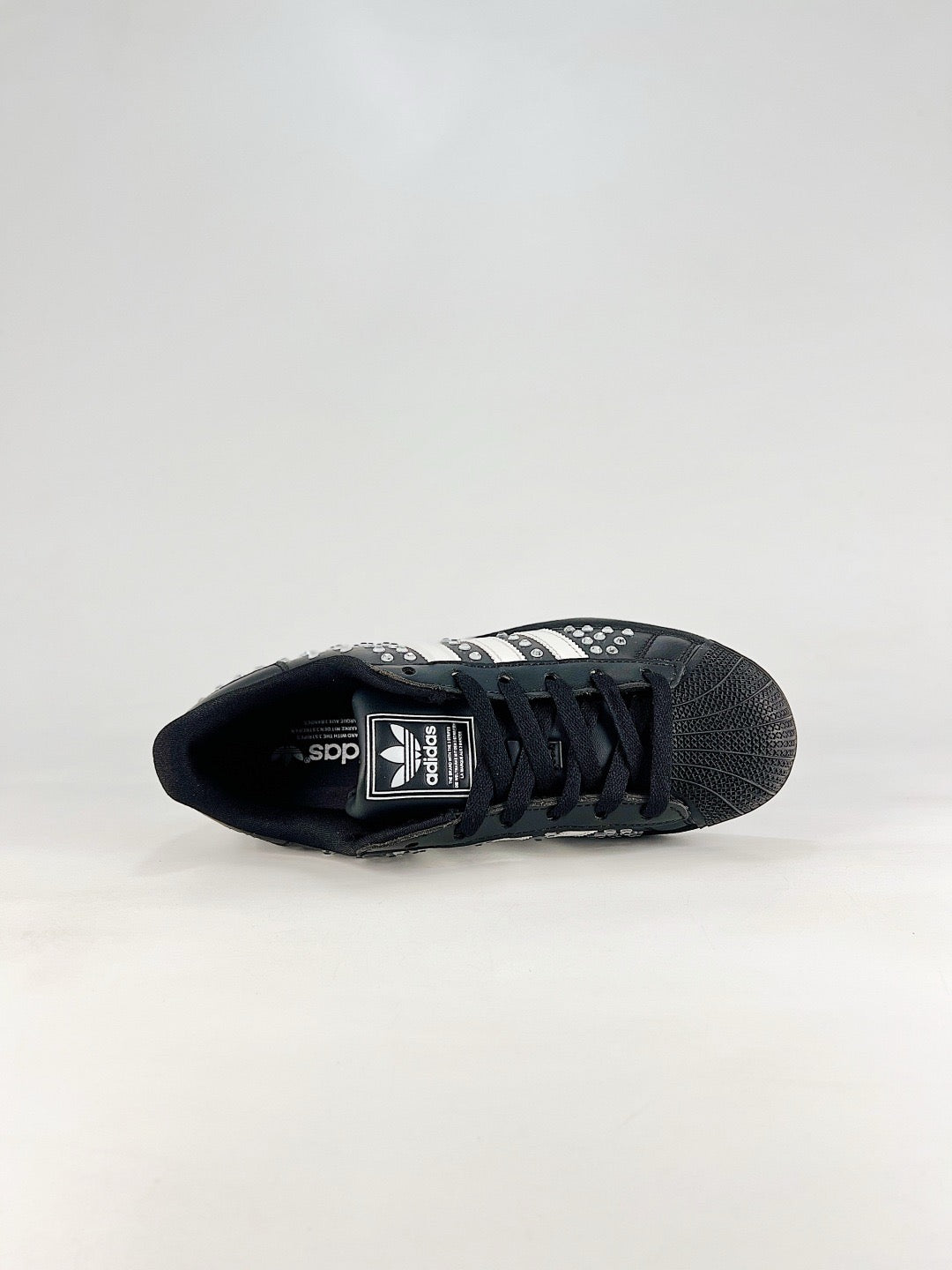 Adidas Superstar Sneaker Black Rhinestone Shell Toe Unisex
