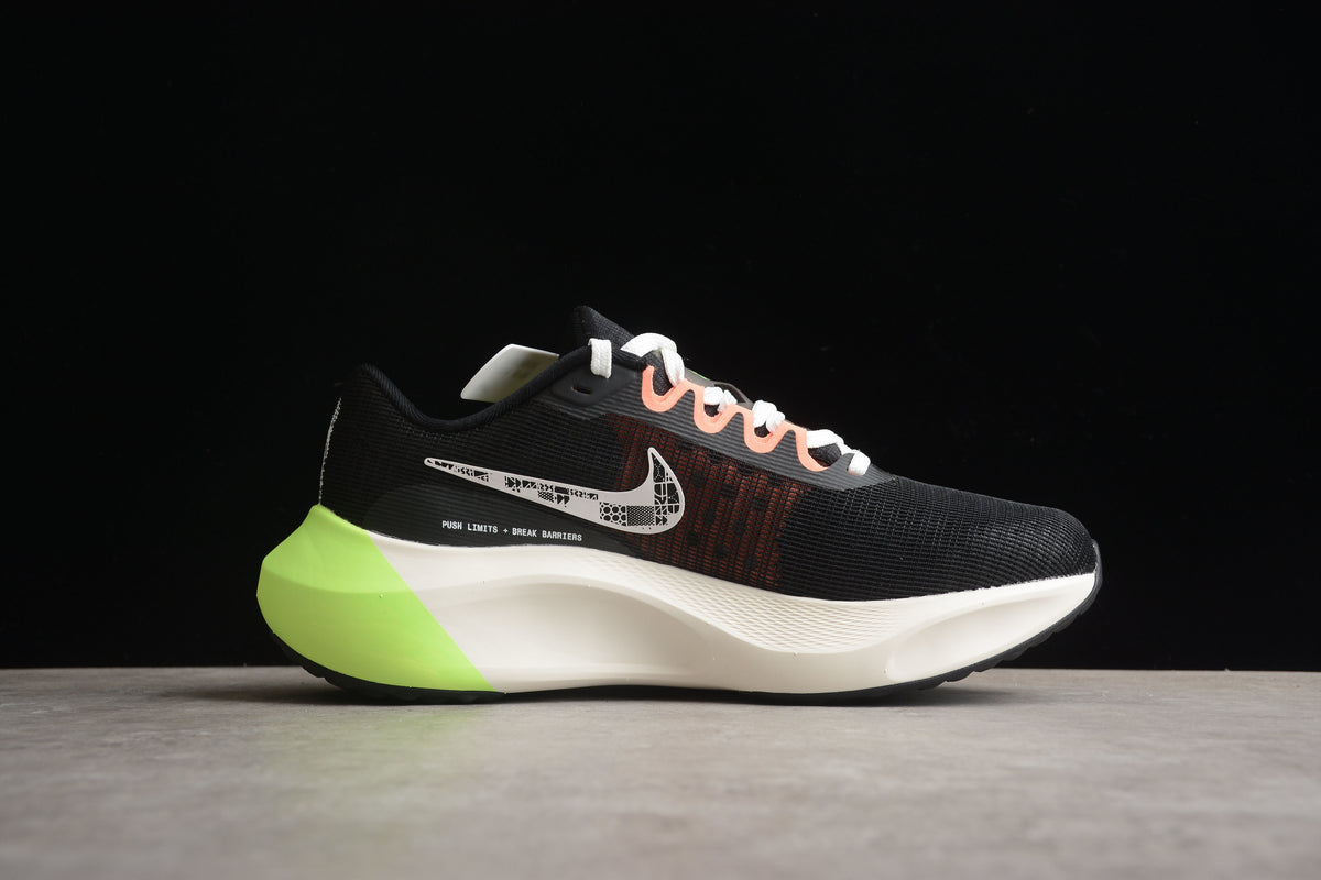 Nike Zoom Fly 5 Running  Lightweight Racing Athletic Unisex Black / Lime Green