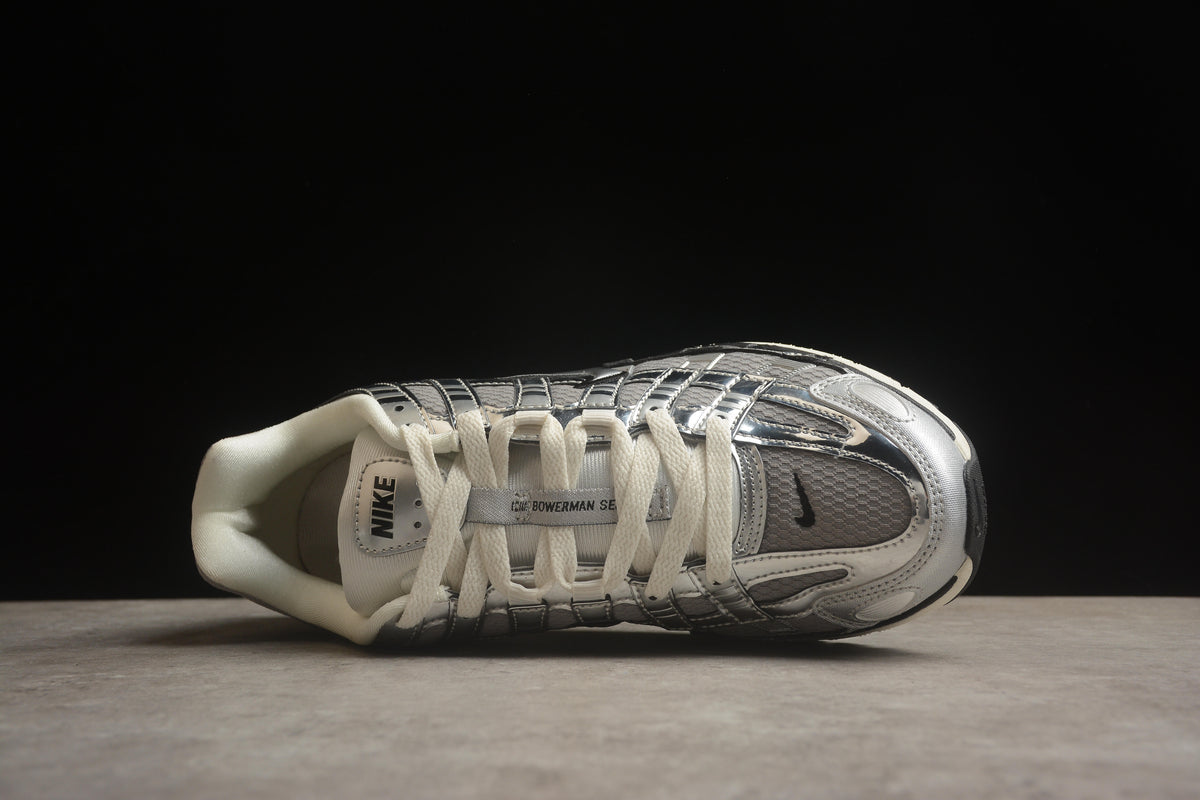 Nike P-6000 Sneakers Retro Metallic Silver Casual Running Shoes Unisex Metallic Silver / Sail