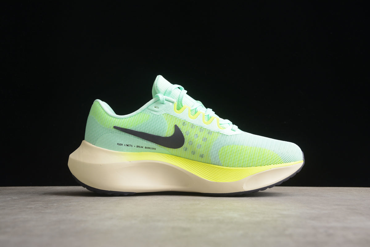 Nike Zoom Fly 5 Running  Lightweight Racing Athletic Unisex Mint Green / Pale Yellow
