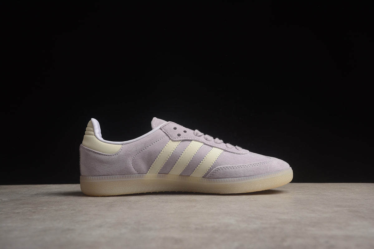 adidas Samba OG Low Top Sneakers Leather Suede Retro Gum Sole Casual Shoes Unisex Light Lavender Suede