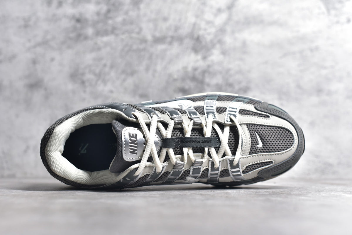 Nike P-6000 Sneakers Retro Metallic Silver Casual Running Shoes Unisex Grey Silver / Sage