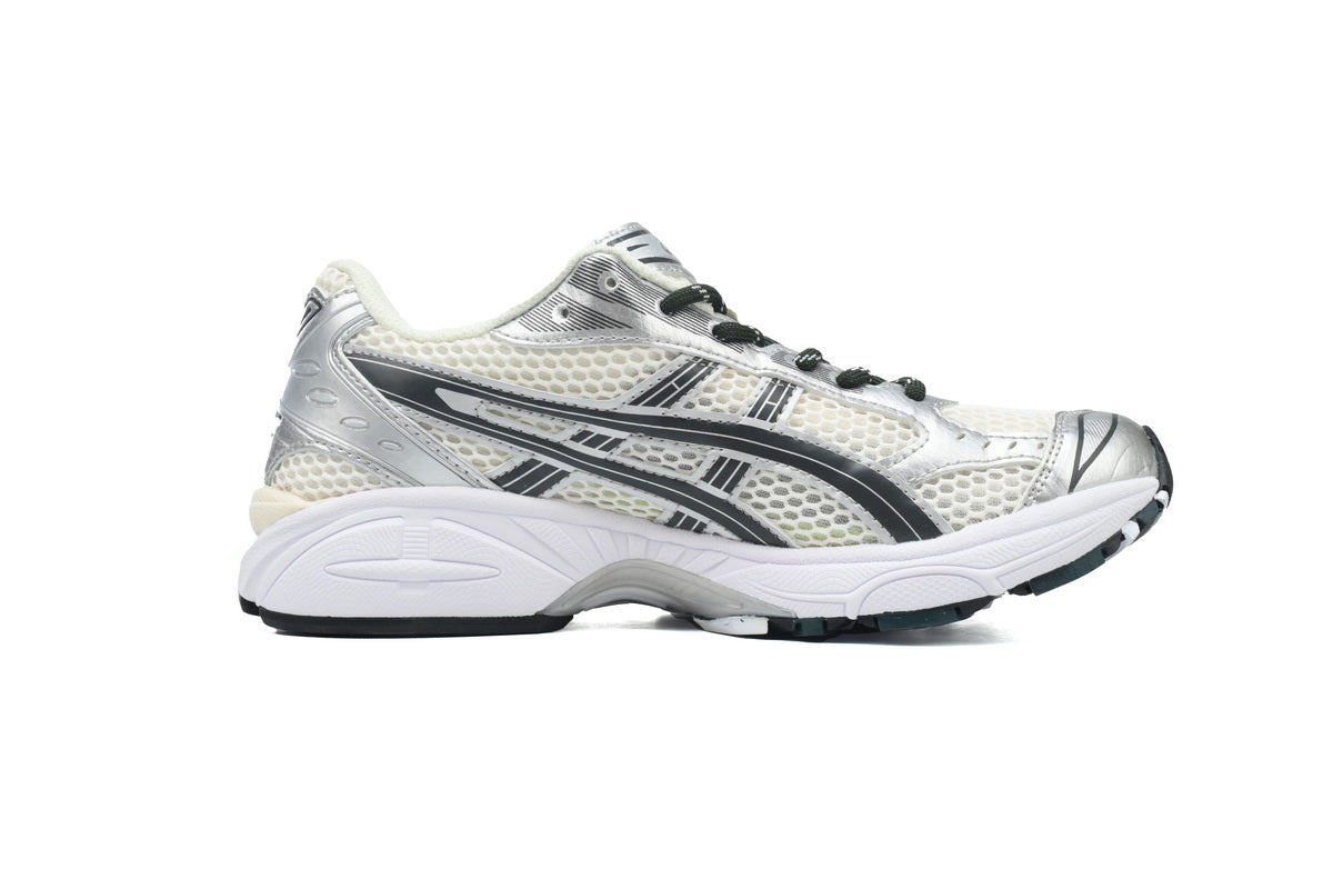 ASICS GEL-KAYANO 14 Unisex Retro Running Shoes Silver White Black