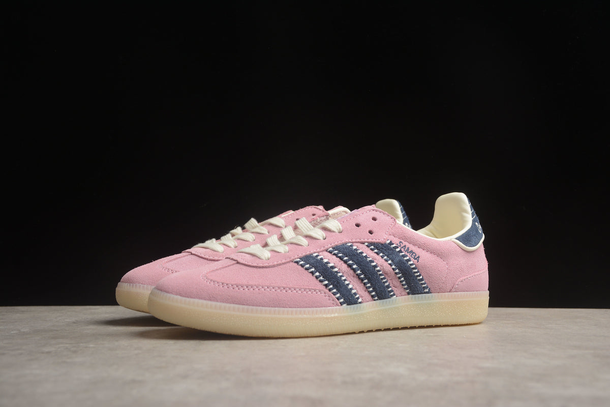 adidas Samba OG Unisex Retro Sneakers Baby Pink Suede Upper